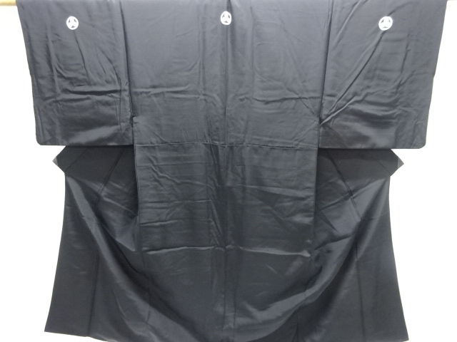 紋付羽二重男物着物アンサンブル